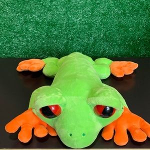 Wild Republic Europe Denmark Green Red Eyed Tree Frog 🐸 13’in